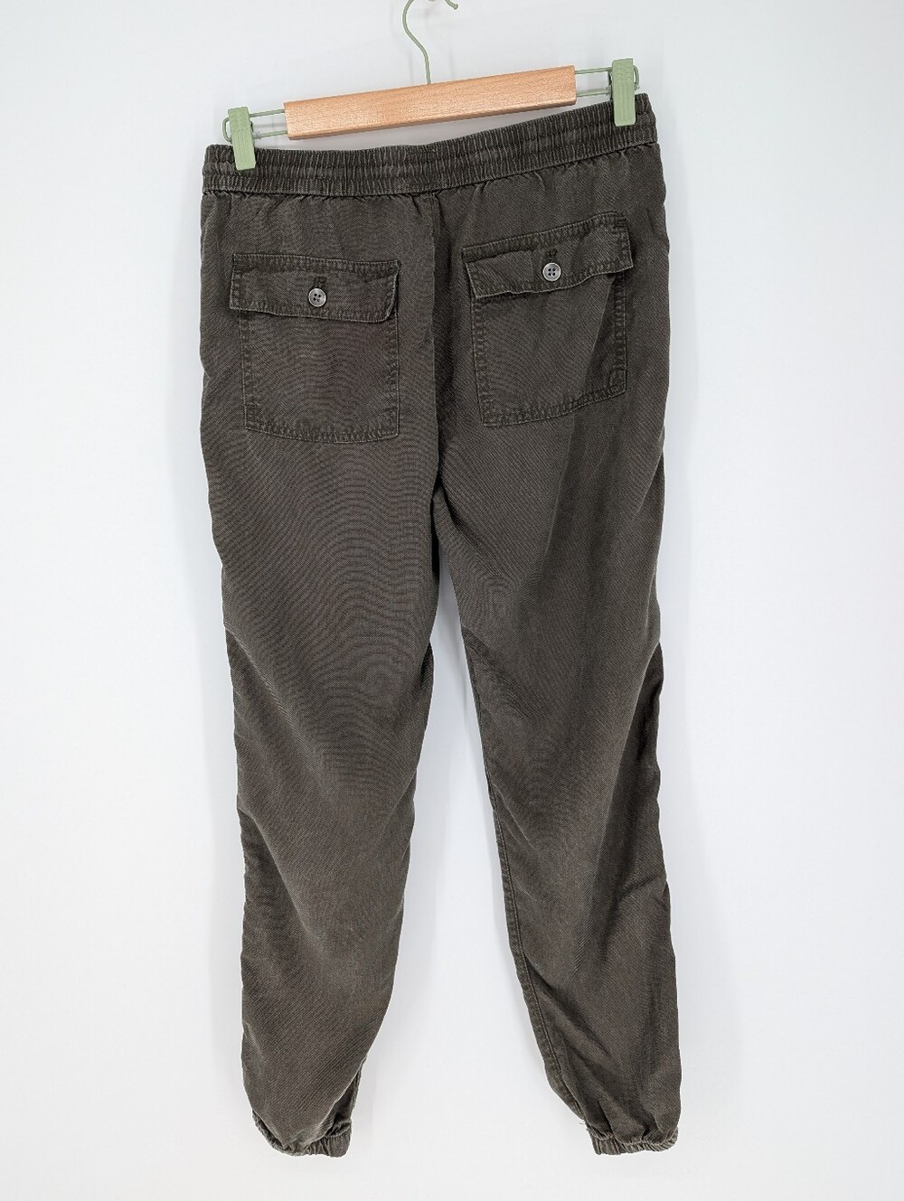 GAP Women's Pull-on Tencel Casual Jogger Pants Dark Green XS - Picture 2 of 5